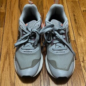 New Balance Gray and Pink Athletic Sneakers